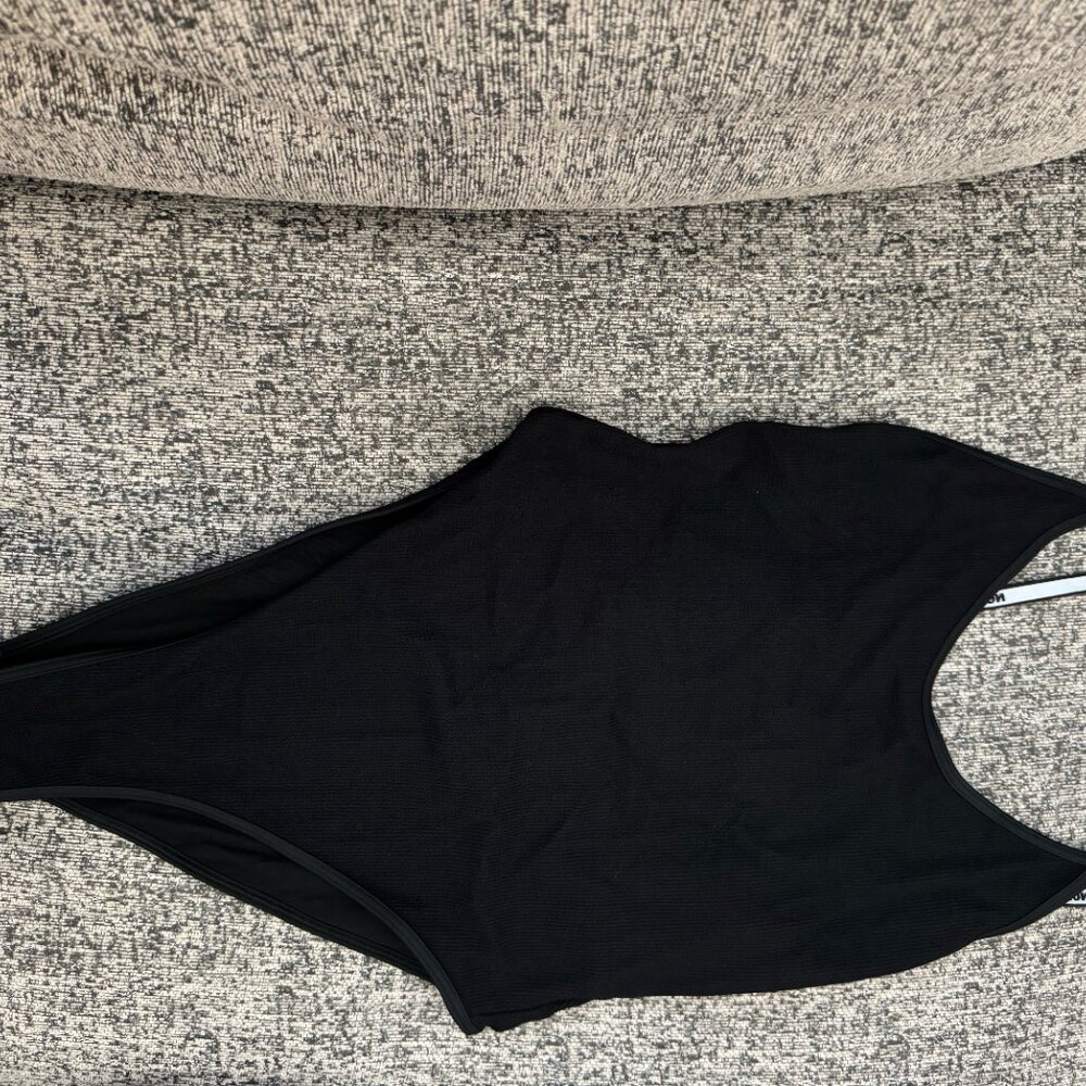 Heron Preston - One Piece Black Knit Bathing Suit